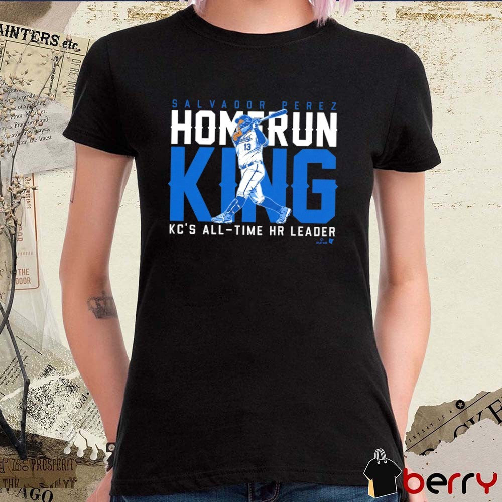 Salvador Perez Kansas City Royals MLB All-Time HR Leader Home Run King t-shirt