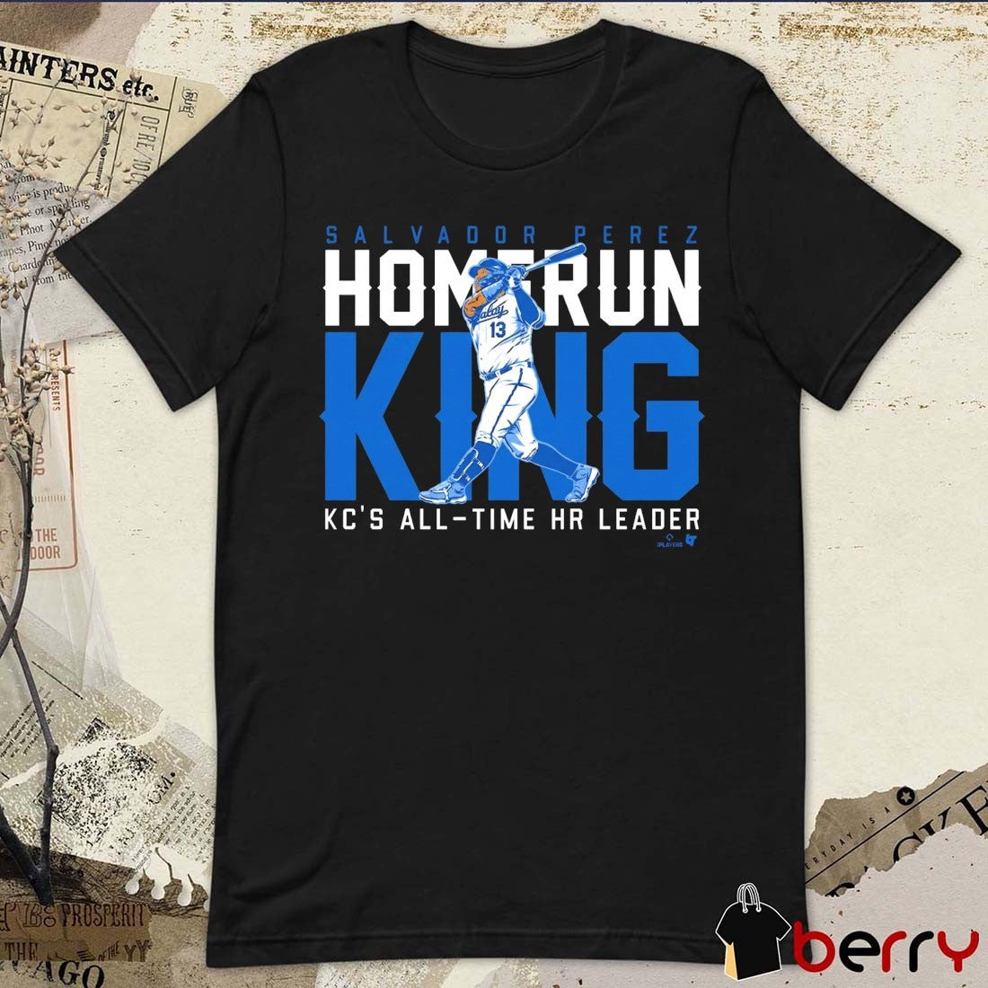 Salvador Perez Kansas City Royals MLB All-Time HR Leader Home Run King t-shirt