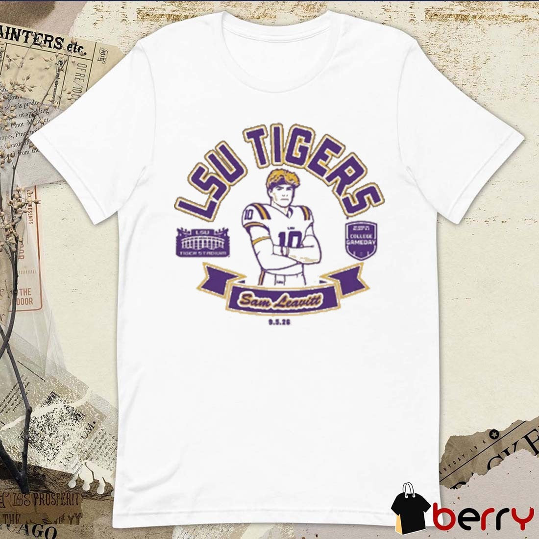 Sam Leavitt LSU Tiger Football ESPN College Gameday Spotlight September 5 2026 t-shirt