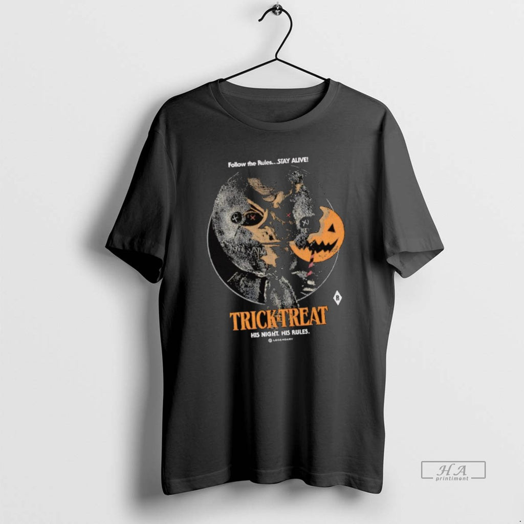 Official Sam Pumpkin Trick R Treat His Night His Rules Follow The Rules Stay Alive