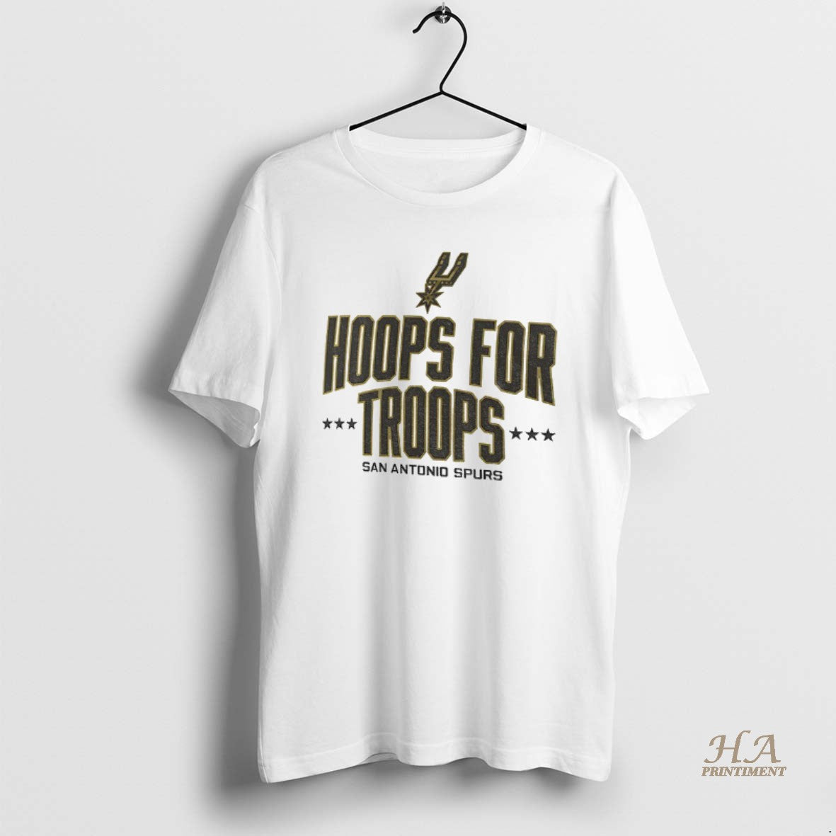Official San Antonio Spurs Basketball Nba Hoops For Troops Logo Shirt Hoodie Sweatshirt | PurePodTees.com