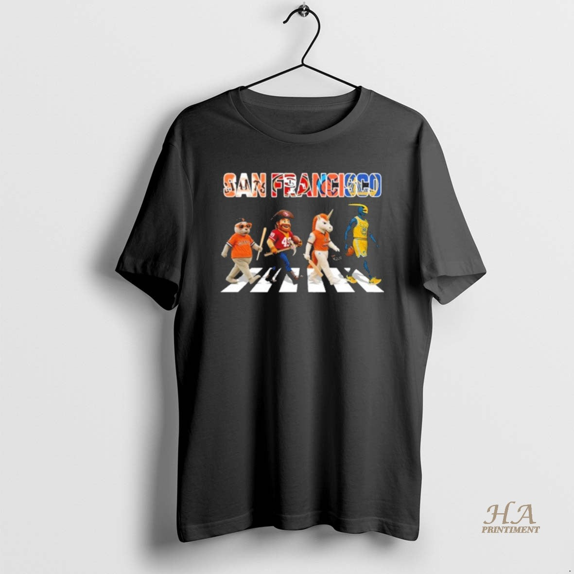 Official San Francisco Mascot Abbey Road Shirt Hoodie Sweatshirt | PurePodTees.com