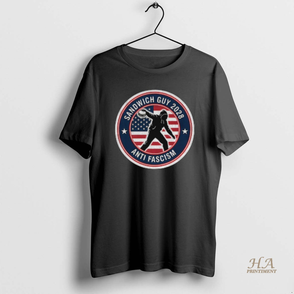 Official Sandwich Guy Resist 2025 Anti Fascism Ameircan Flag Shirt Hoodie Sweatshirt | PurePodTees.com