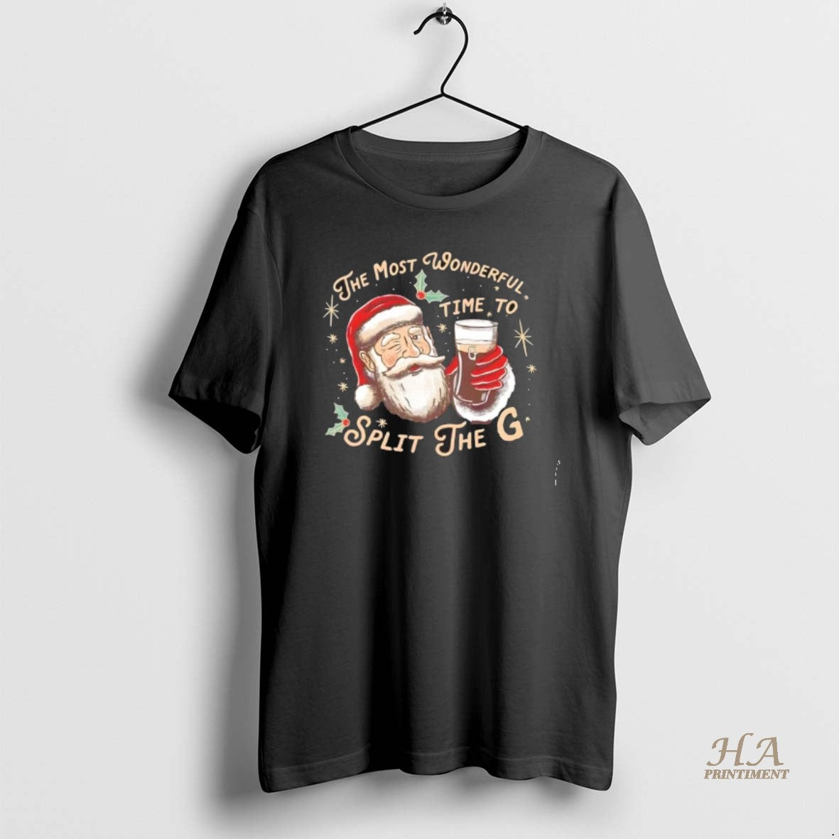 Official Santa Christmas The Most Wonderful Time To Split The G Shirt Hoodie Sweatshirt | PurePodTees.com