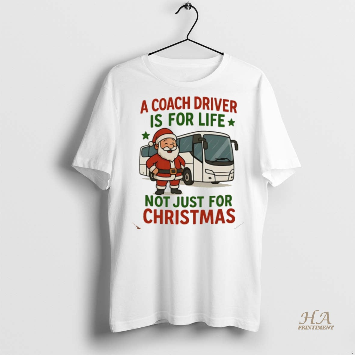 Official Santa Claus A Coach Driver Is For Life Not Just For Christmas Christmas Shirt Hoodie Sweatshirt | PurePodTees.com
