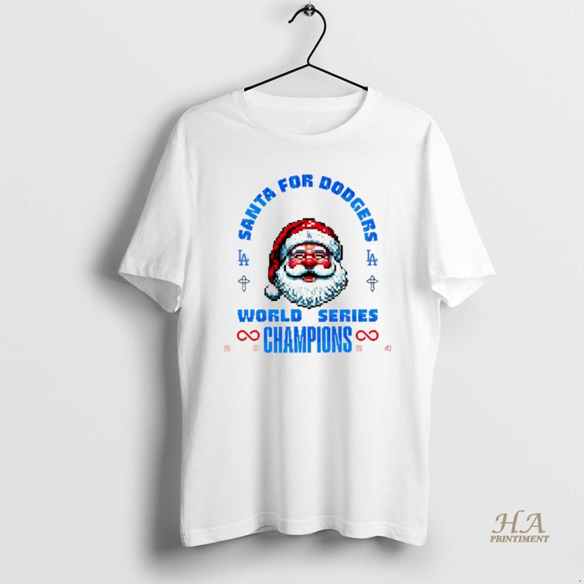 Official Santa Claus Los Angeles Dodgers Santa For Dodgers World Series Champions Christmas Shirt Hoodie Sweatshirt