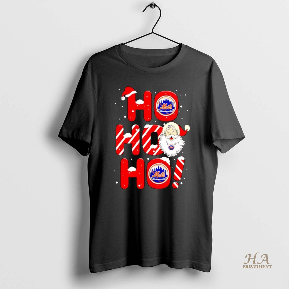 Official Santa Claus New York Mets Ho Ho Ho Merry Christmas Shirt Hoodie Sweatshirt | PurePodTees.com