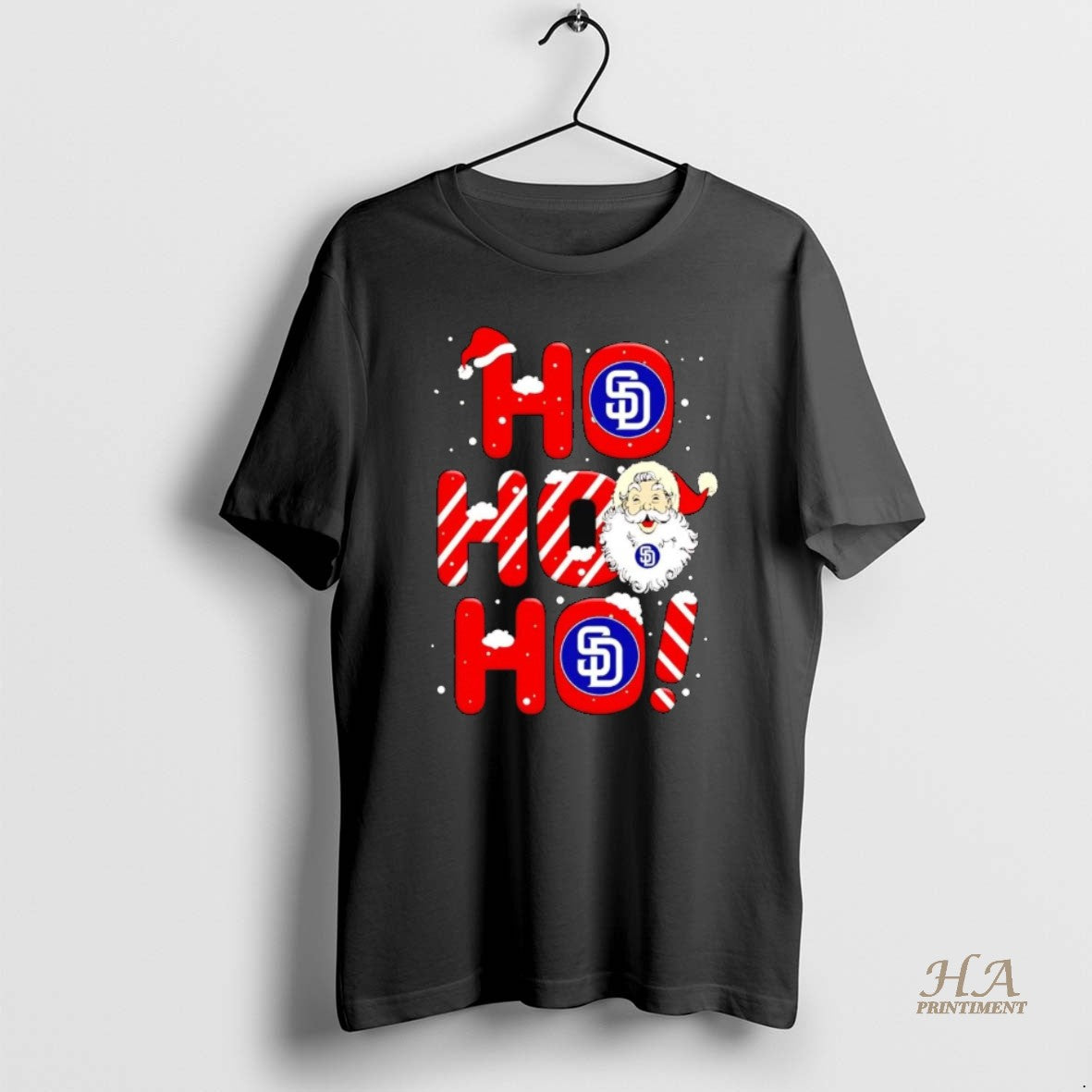 Official Santa Claus San Diego Padres Ho Ho Ho Merry Christmas Shirt Hoodie Sweatshirt | PurePodTees.com
