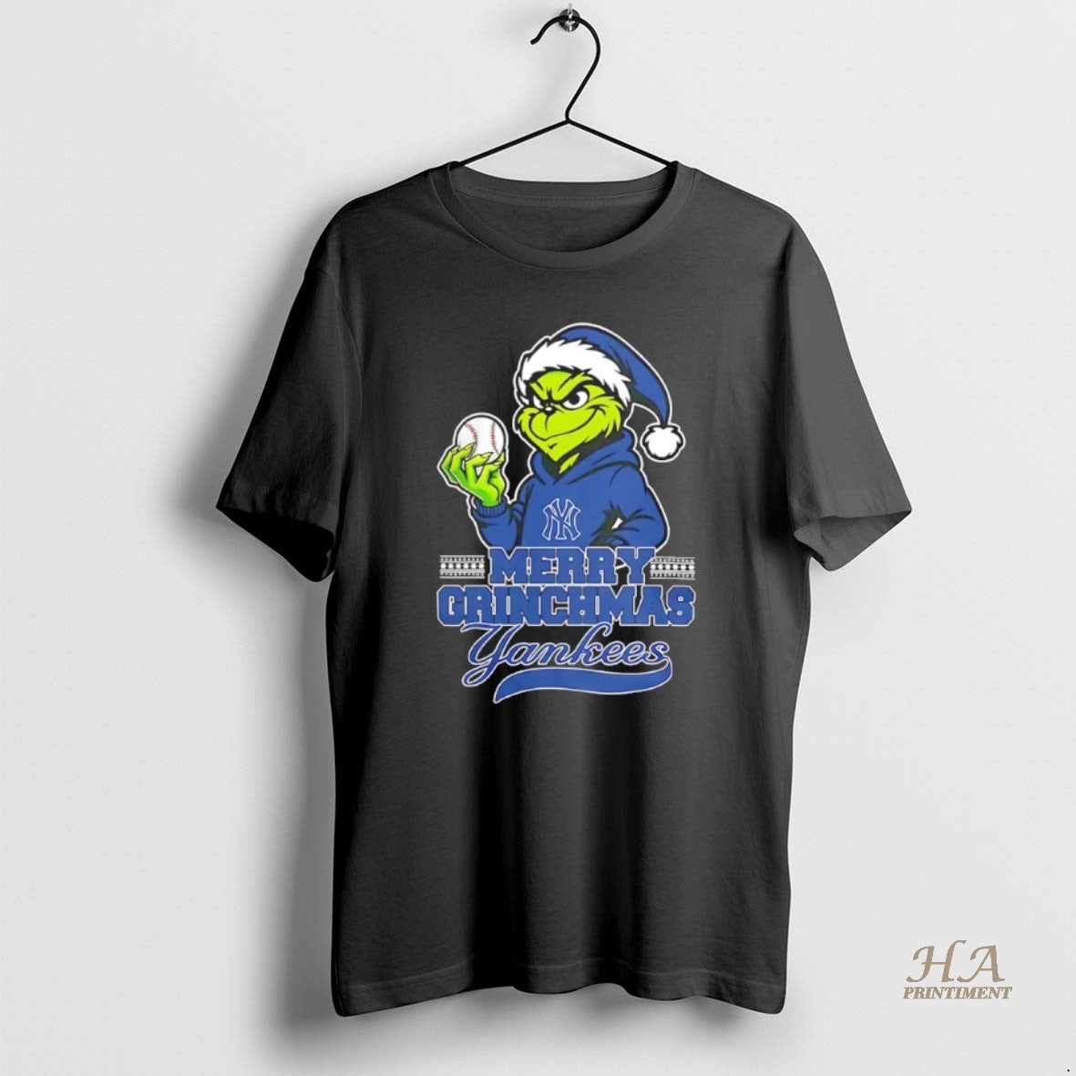 Official Santa Grinch Wears New York Yankees Baseball Merry Christmas 2025 Shirt Hoodie Sweatshirt | PurePodTees.com
