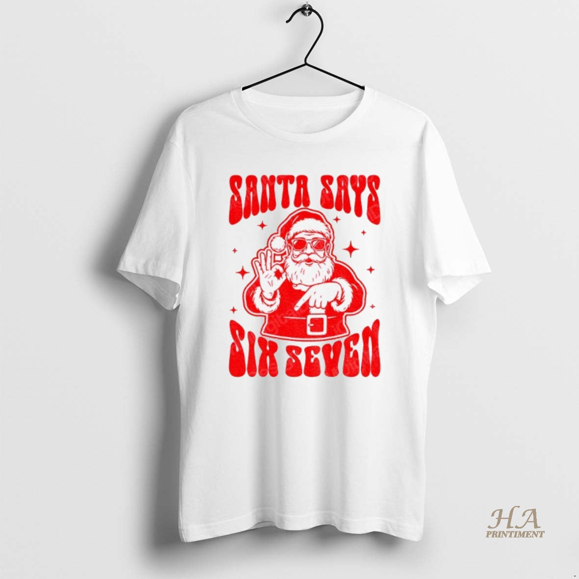 Official Santa Says Six Seven Funny 67 Christmas Trends Shirt Hoodie Sweatshirt | PurePodTees.com