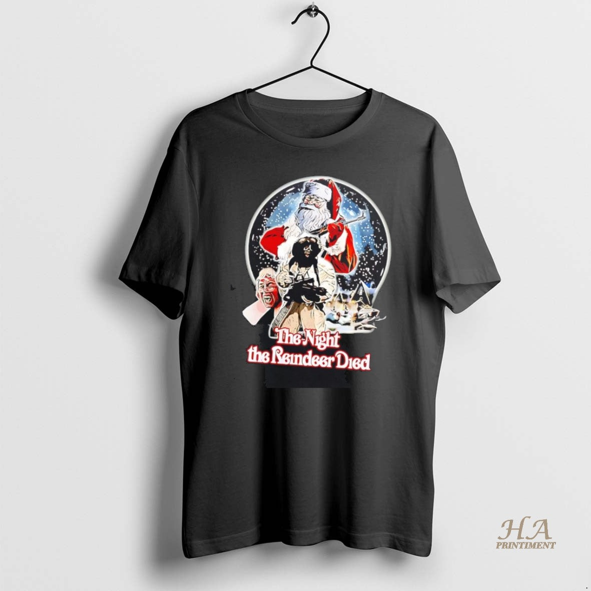 Official Santa The Night The Reindeer Died Christmas Shirt Hoodie Sweatshirt | PurePodTees.com