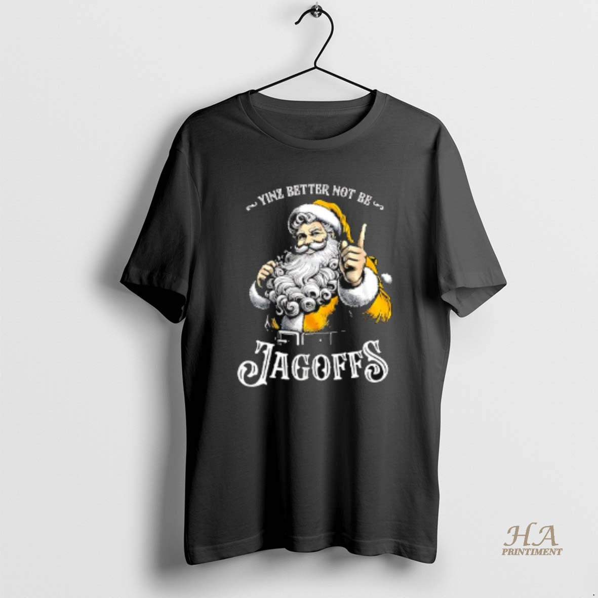 Official Santa Yinz Better Not Be Jagoffs Christmas Shirt Hoodie Sweatshirt | PurePodTees.com