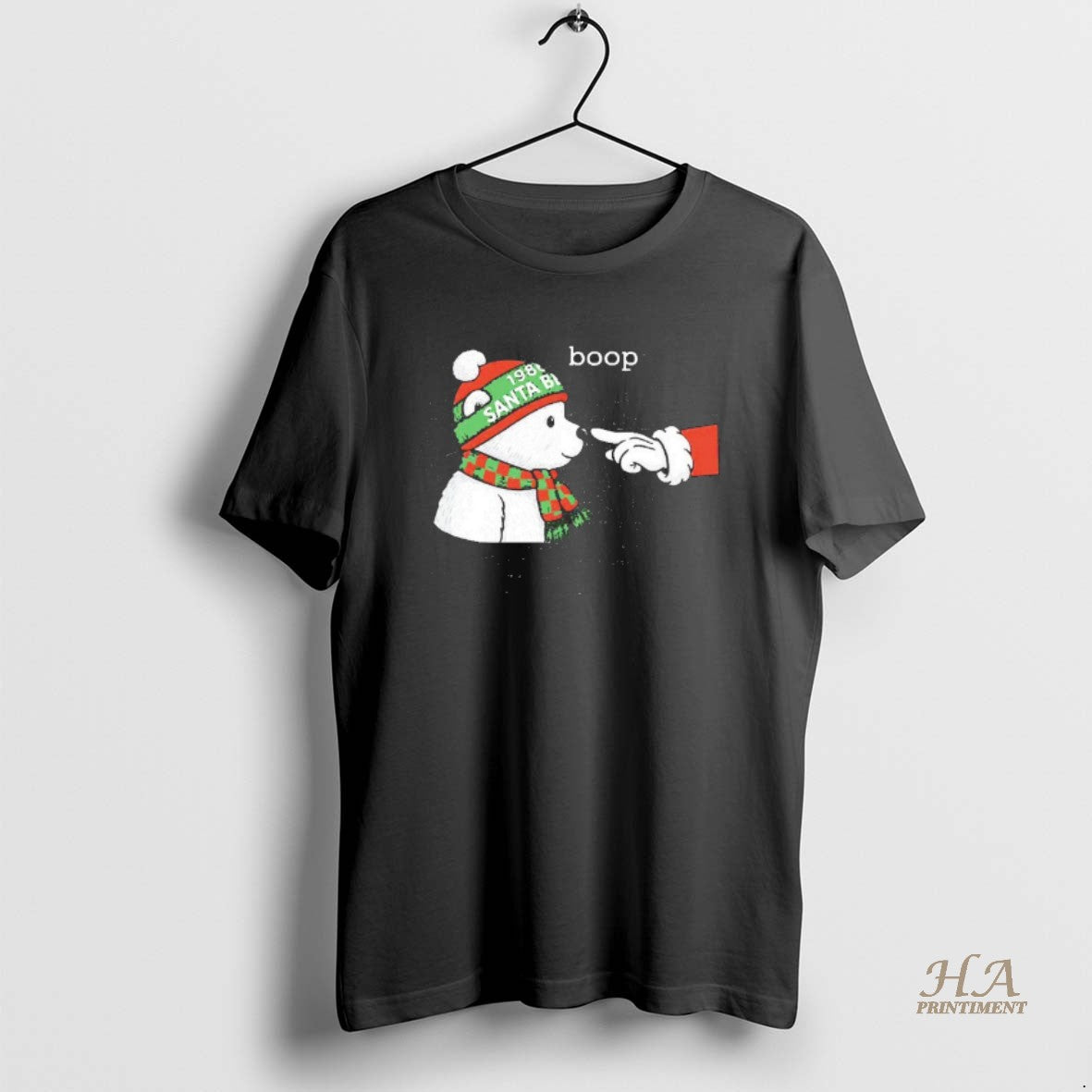 Official Santa Bear Boop Minnesota Blackshirt Shirt Hoodie Sweatshirt | PurePodTees.com