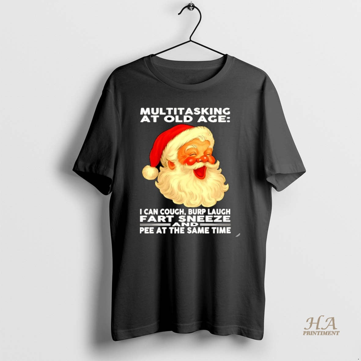 Official Santa Multitasking At Old Age I Can Cough Burp Laugh Fart Christmas Christmas Shirt Hoodie Sweatshirt