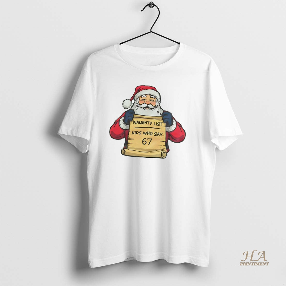 Official Santa Naughty List Kids Who Say 67 Christmas Shirt Hoodie Sweatshirt | PurePodTees.com