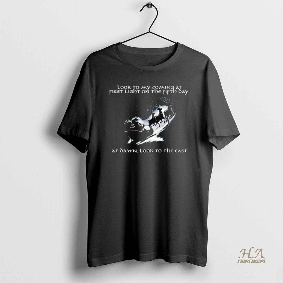 Official Santa Riding Reindeer Look To My Coming At First Day At Dawn Look To Shirt Hoodie Sweatshirt | PurePodTees.com