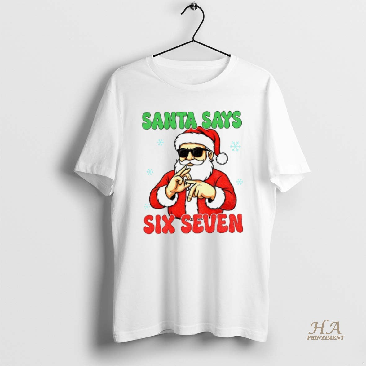 Official Santa Says Six Seven Christmas 6 7 Funny Saying Shirt Hoodie Sweatshirt | PurePodTees.com