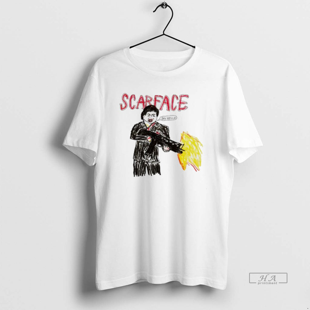 Official Scarface Tony Montana Say Hello To My Little Friend Art