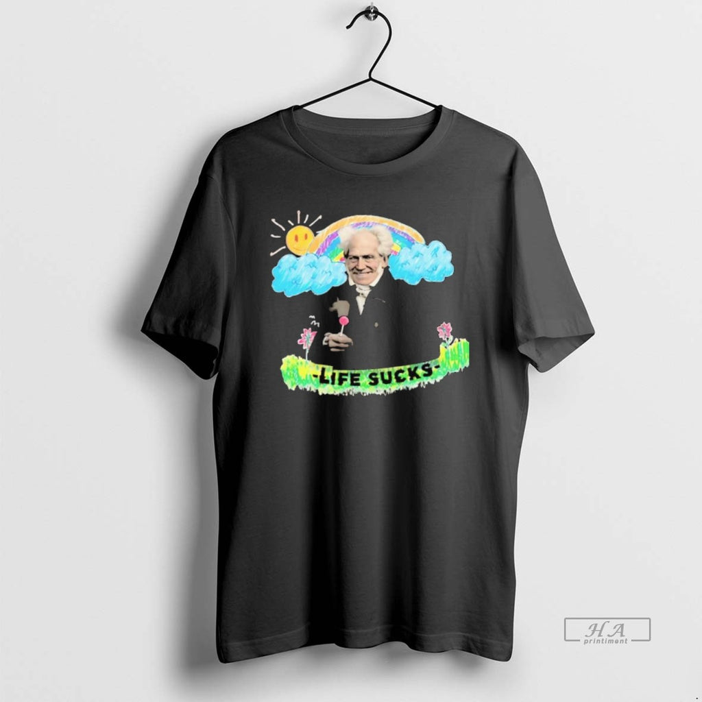 Official Schopenhauer Life Sucks Rainbow