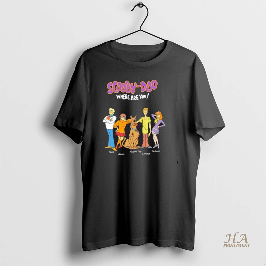 Official Scooby Doo Where Are You1970 Shaggy Fred Daphne Velma Shirt Hoodie Sweatshirt | PurePodTees.com