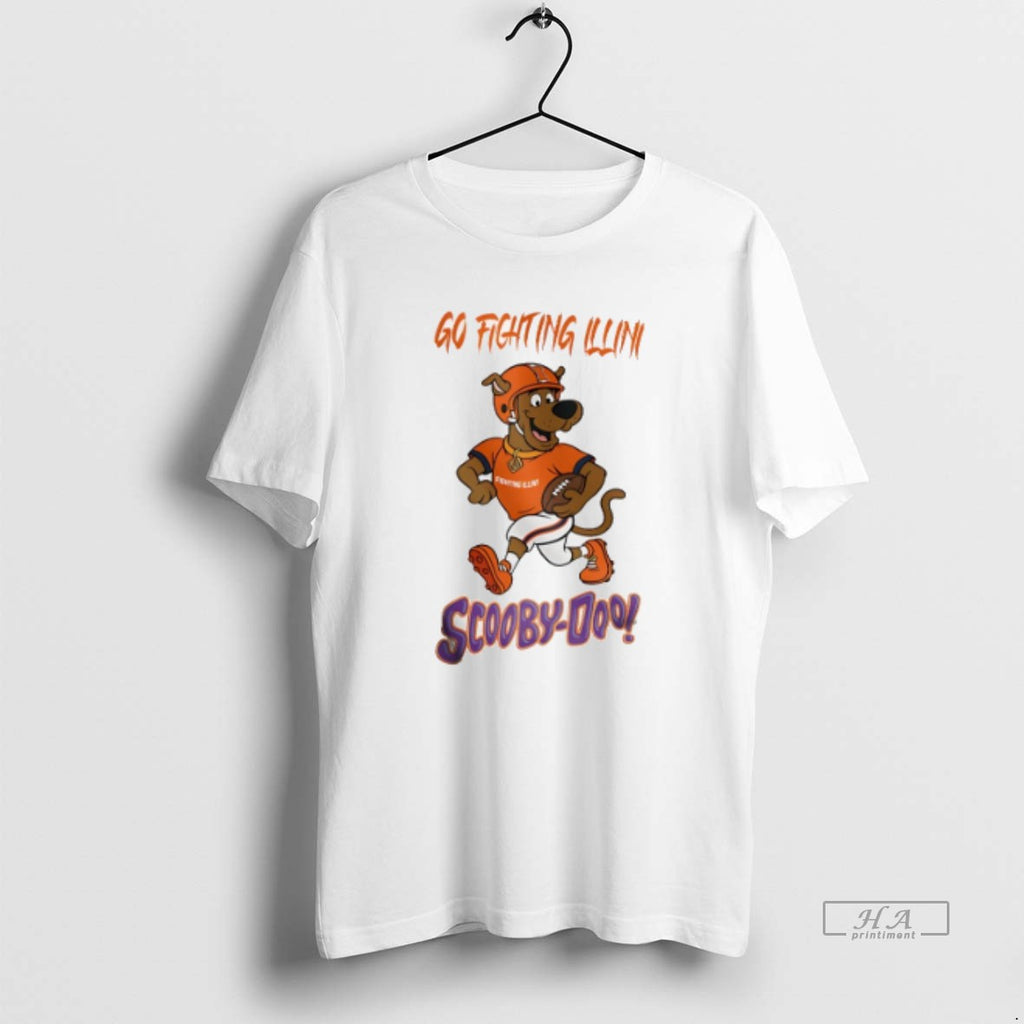 Official Scooby Doo X Illinois Fighting Illini Go Illini Cartoon