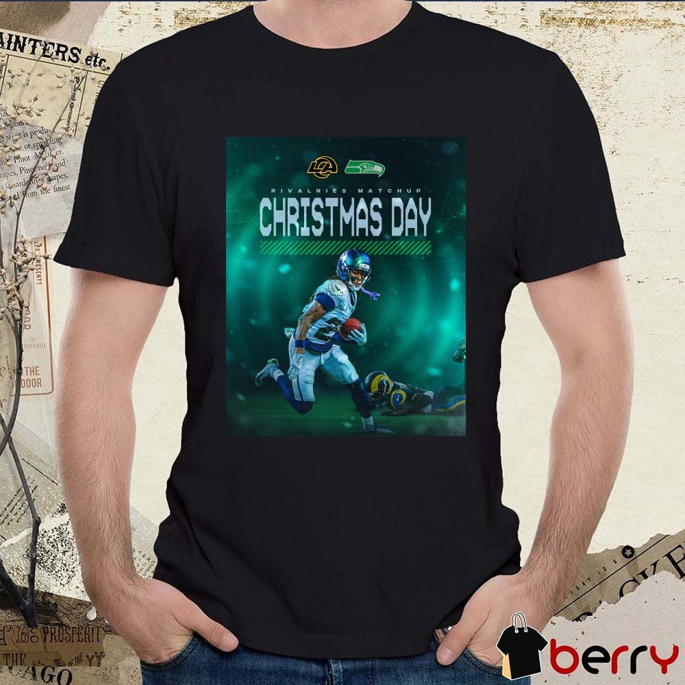 Seahawks and Rams Rivalries Matchup Christmas Day 2026 Poster t-shirt