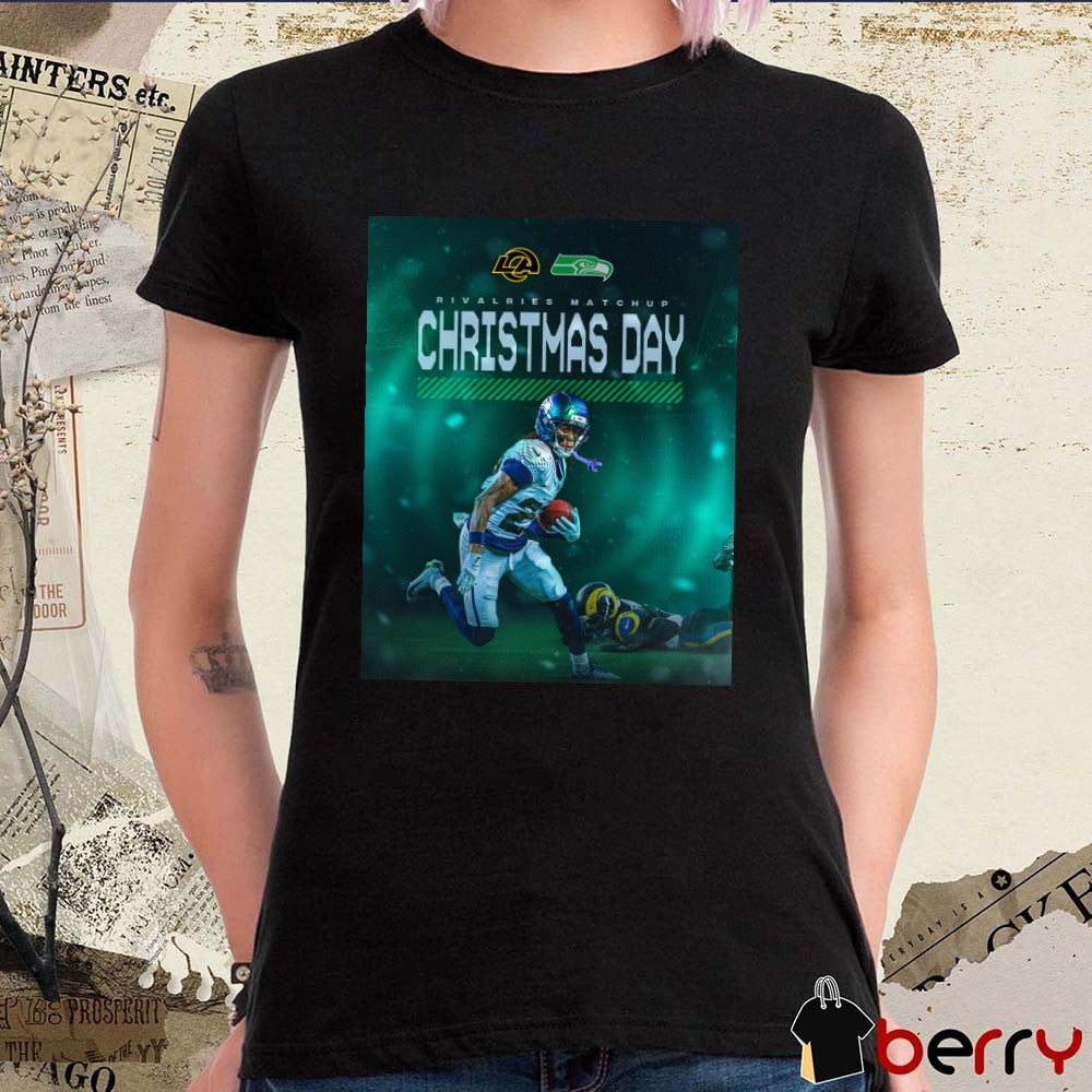 Seahawks and Rams Rivalries Matchup Christmas Day 2026 Poster t-shirt