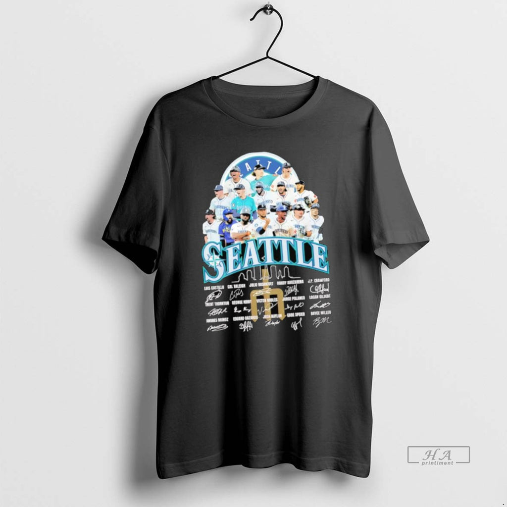 Official Seattle Mariners Baseball Team Signatures All Players