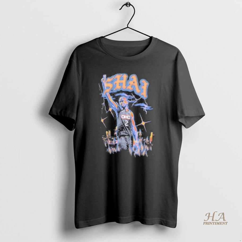 Official Shai Gilgeous Alexander Oklahoma City Thunder 2025 26 City Edition Player Shirt Hoodie Sweatshirt | PurePodTees.com