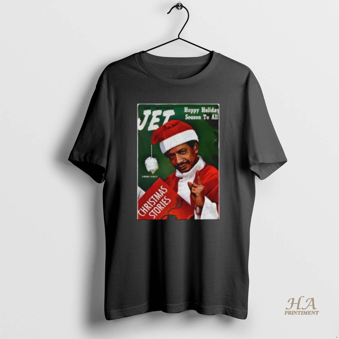 Official Sherman Hemsley Santa Claus Christmas Vintage Jet Magazine African American Shirt Hoodie Sweatshirt