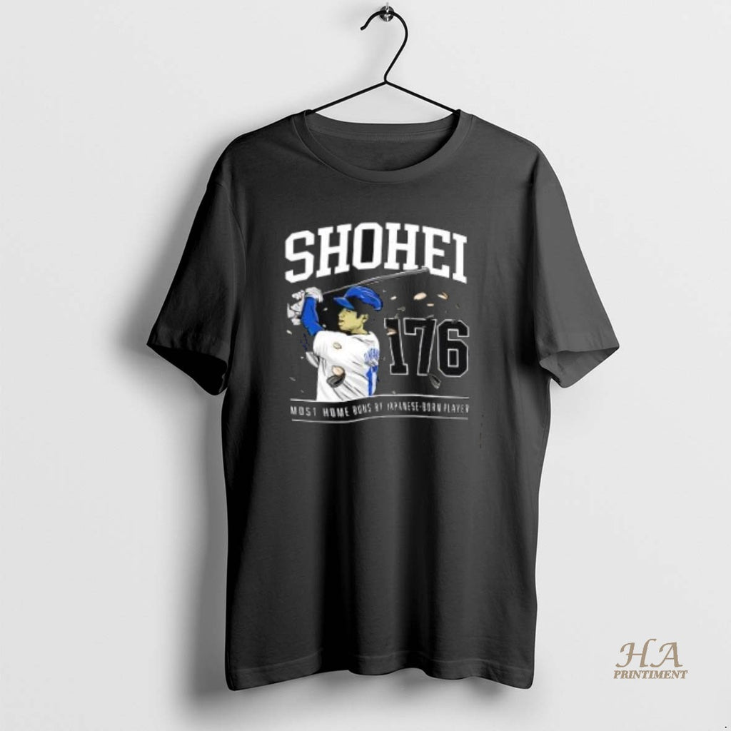 Official Shohei 176 Home Runs Celebration Dodgers Baseball Shirt Hoodie Sweatshirt | PurePodTees.com