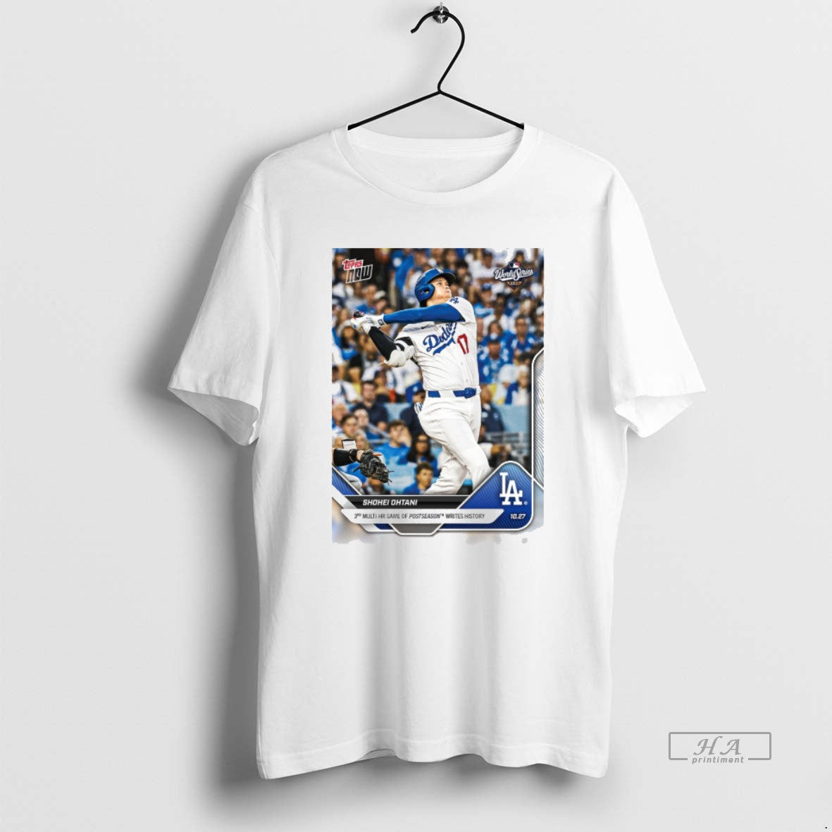 Official Shohei Ohtani 2025 Mlb Topps Los Angeles Dodgers 3rd Multi Hr Game Of Postseason Shirt Hoodie Sweatshirt