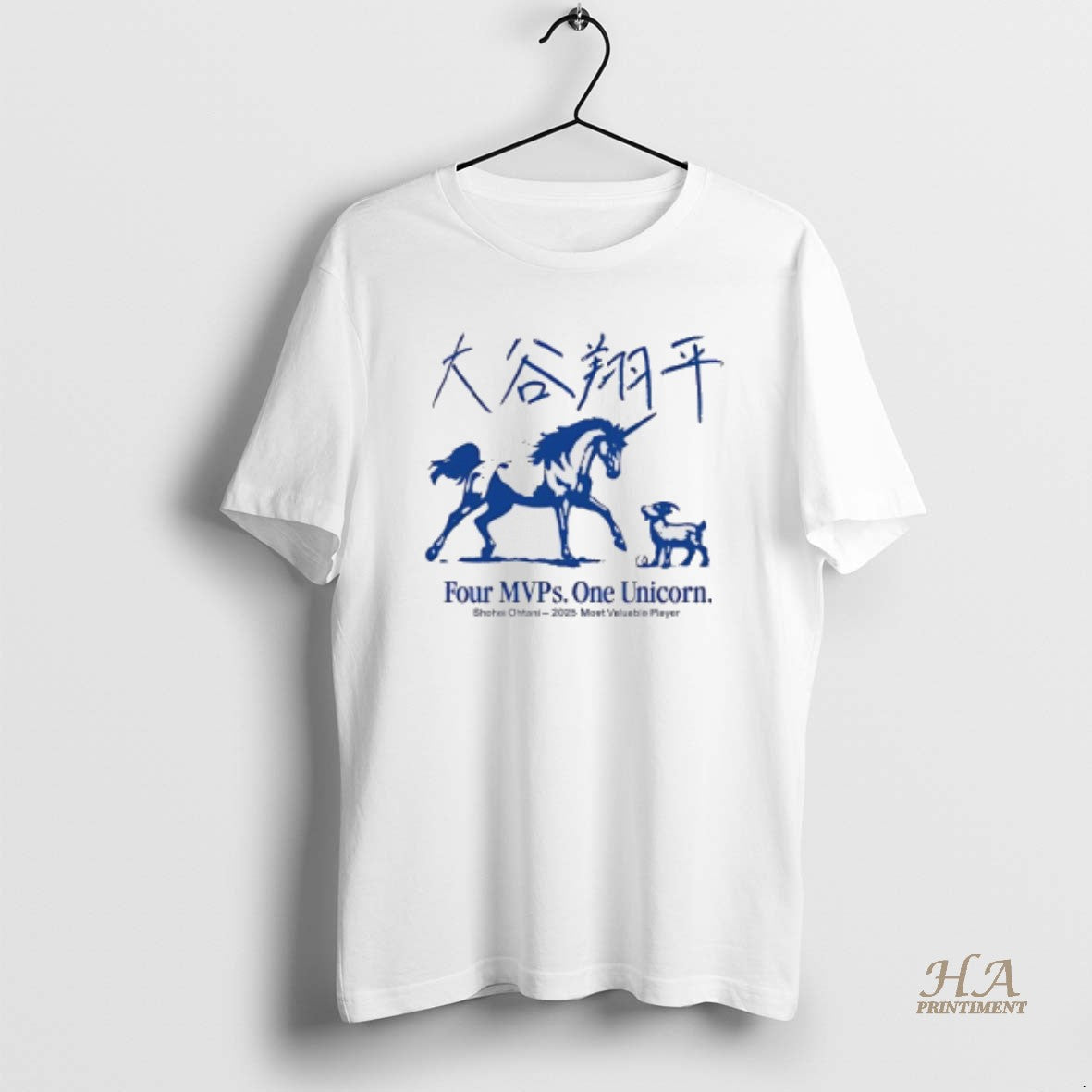 Official Shohei Ohtani 2025 Most Valuable Player Four Mvps One Unicorn Shirt Hoodie Sweatshirt | PurePodTees.com