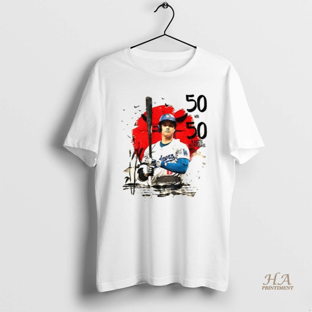 Official Shohei Ohtani 50 Hr 50 Japan Los Angeles Dodgers Mlb Baseball 2025 Shirt Hoodie Sweatshirt | PurePodTees.com