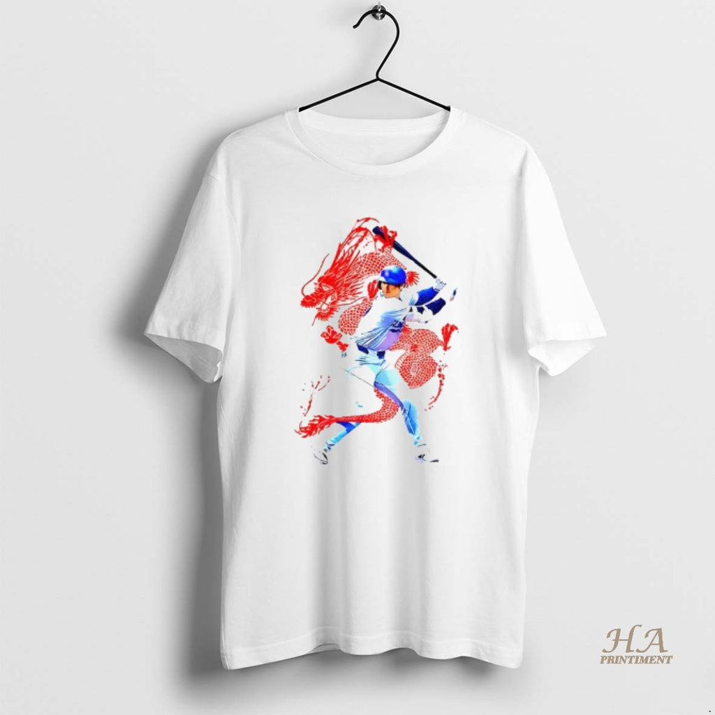 Official Shohei Ohtani 50 Hr 50 Japan The Dragon Flew Away Los Angeles Dodgers Mlb Shirt Hoodie Sweatshirt | PurePodTees.com