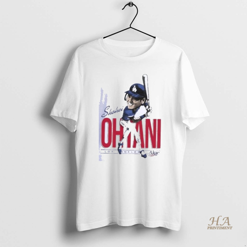 Official Shohei Ohtani Los Angeles Dodgers Baseball Caricature Shirts Hoodie Sweatshirt | PurePodTees.com
