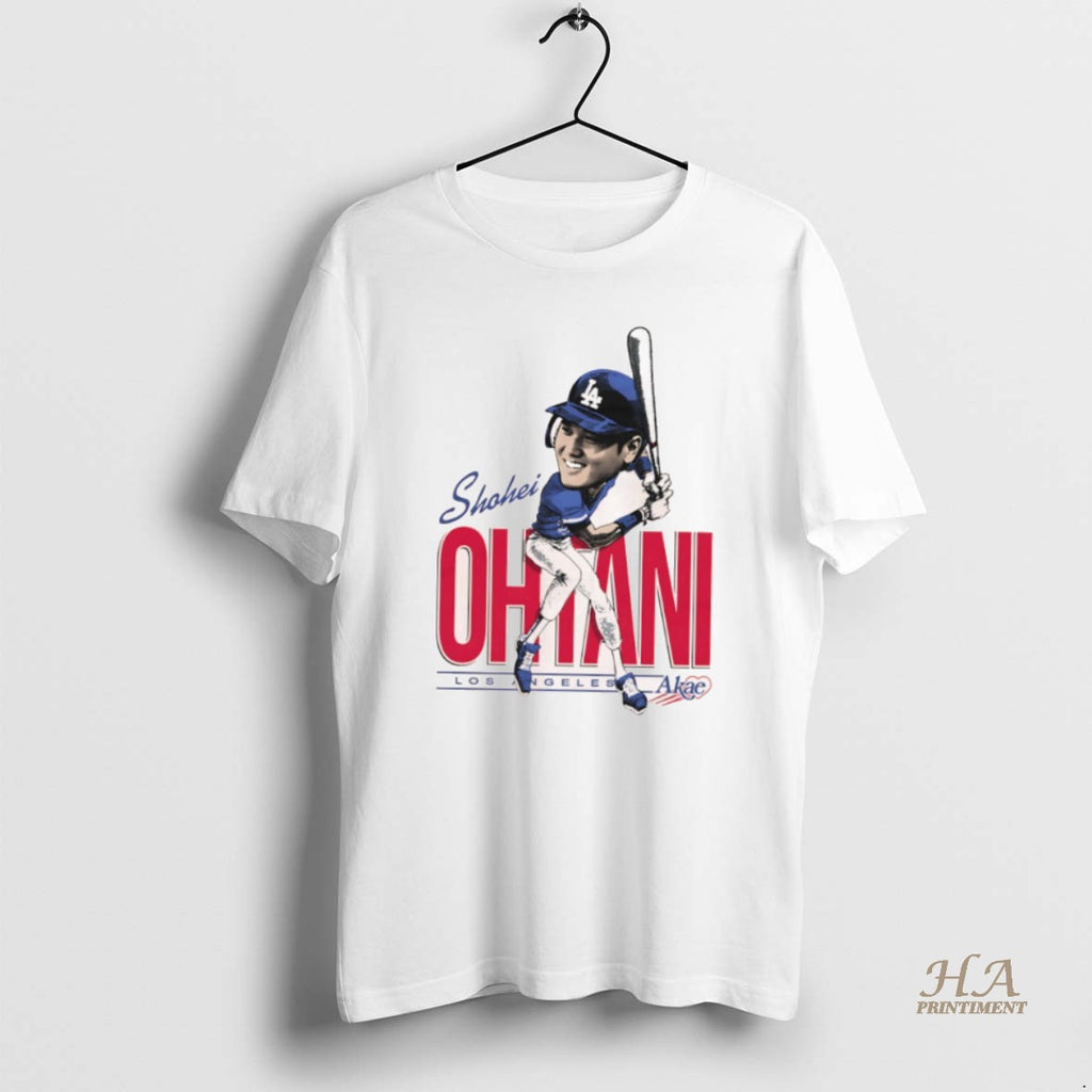 Official Shohei Ohtani Los Angeles Dodgers Baseball Caricature Shirt Hoodie Sweatshirt | PurePodTees.com