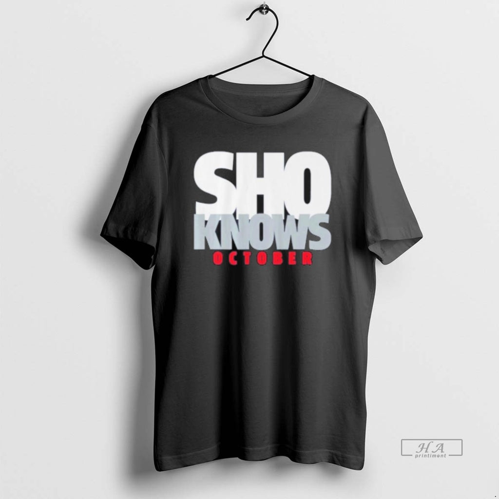 Official Shohei Ohtani Sho Knows October World Series Shirt Hoodie Sweatshirt | PurePodTees.com