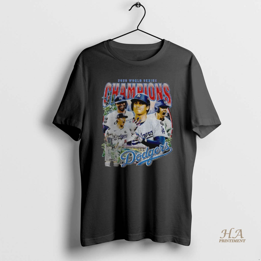 Official Shohei Ohtani Yoshinobu Yamamoto Iconic Moment Los Angeles Dodgers Mlb Baseball World Series Graphic Shirt...