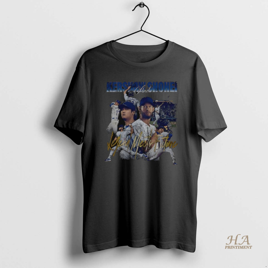 Official Shohei Ohtani And Clayton Kershaw Los Angeles Dodgers Legend Meets Future Mlb Baseball Vintage Shirt Hoodie...