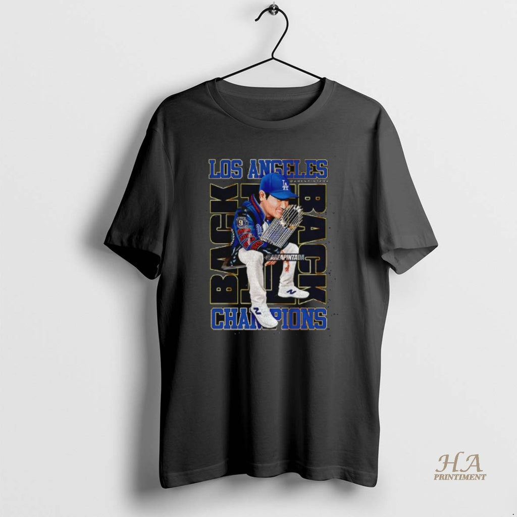 Official Shohei Ohtani Hold Trophy Los Angeles Dodgers World Series Champions Back To Back 2025 Shirt Hoodie Sweatshirt