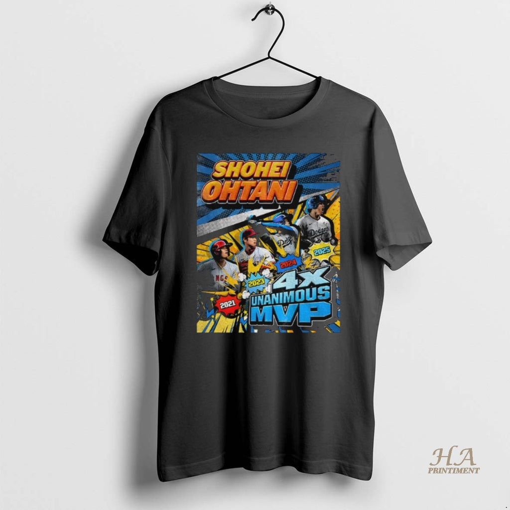 Official Shohei Ohtani Is Superhuman Los Angeles Dodgers Mvp Unanimous 2021 2025 Vintage Shirt Hoodie Sweatshirt