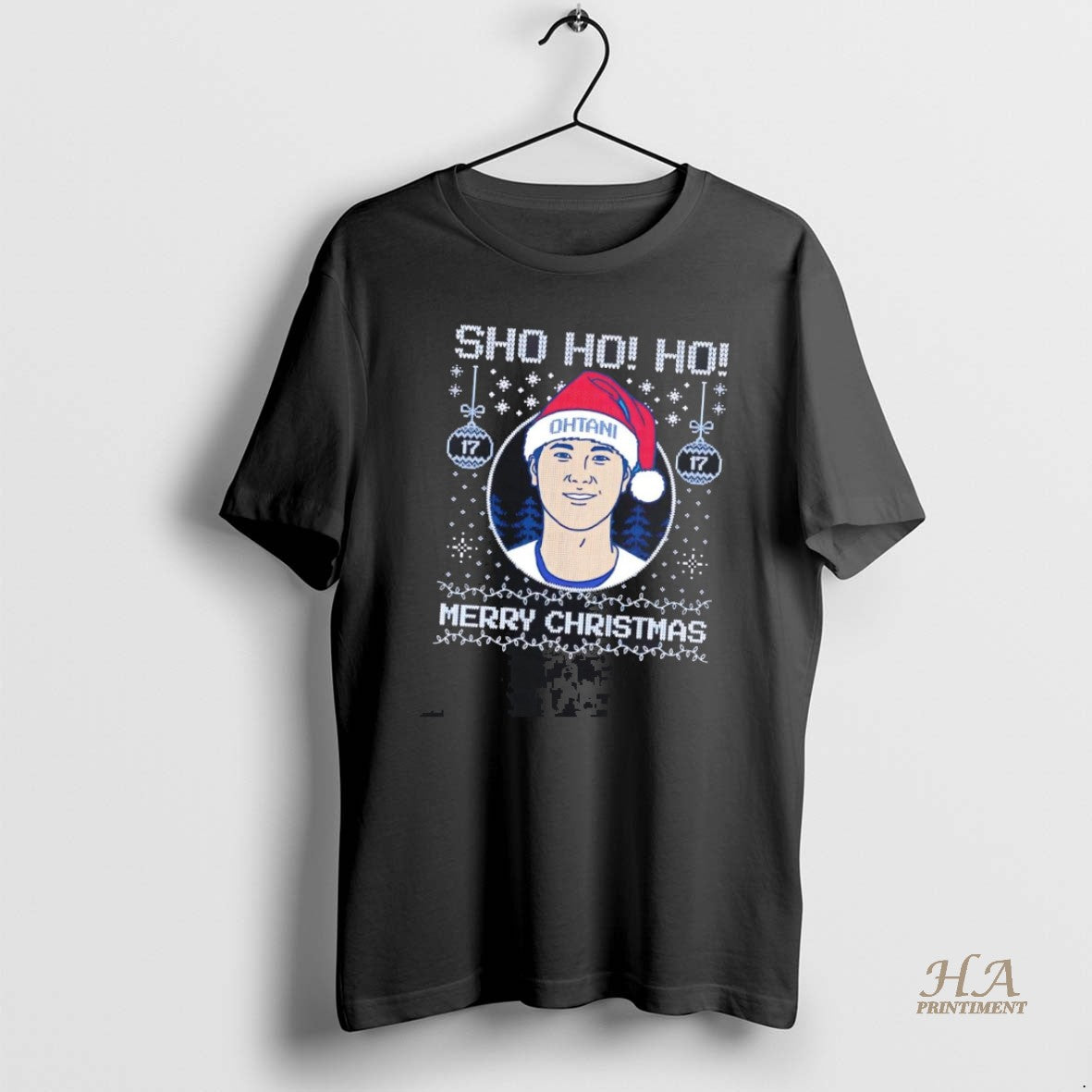 Official Shohei Ohtani Sho Ho Ho Dodgers Merry Christmas Shirt Hoodie Sweatshirt | PurePodTees.com
