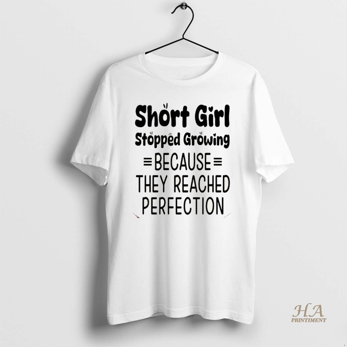 Official Short Girls Stopped Growing Because They Reached Perfection Christmas Shirt Hoodie Sweatshirt | PurePodTees.com