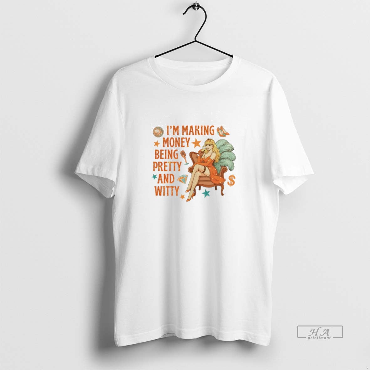Official Showgirl Era Swiftie Im Making Money Being Pretty And Witty Shirt Hoodie Sweatshirt | PurePodTees.com