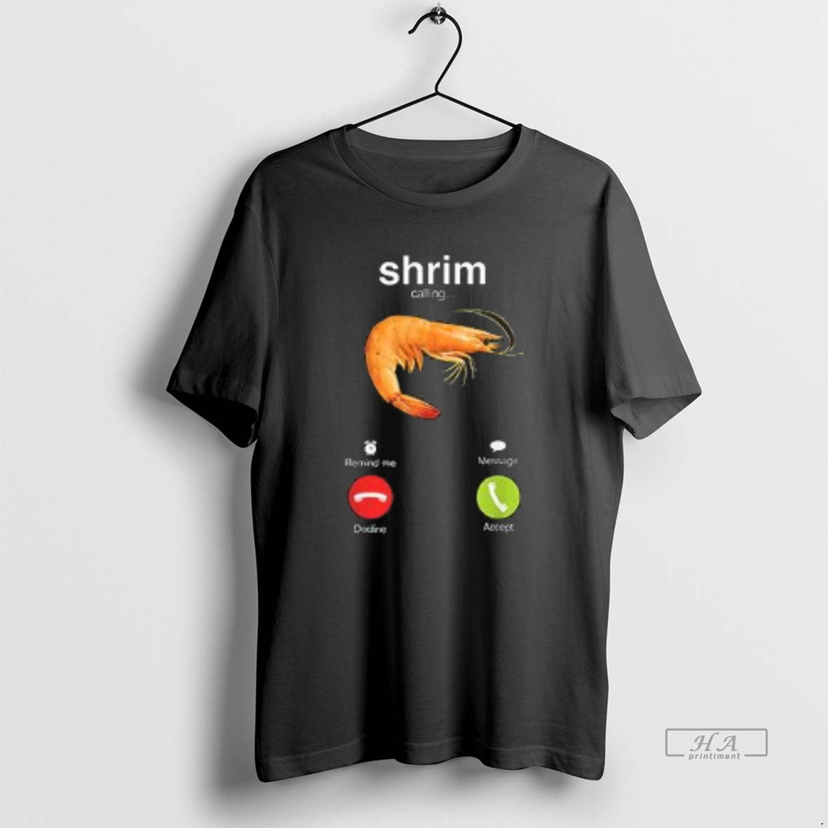 Official Shrimp Is Calling Misspelled Funny Shrimp Calling Meme Shirt Hoodie Sweatshirt | PurePodTees.com