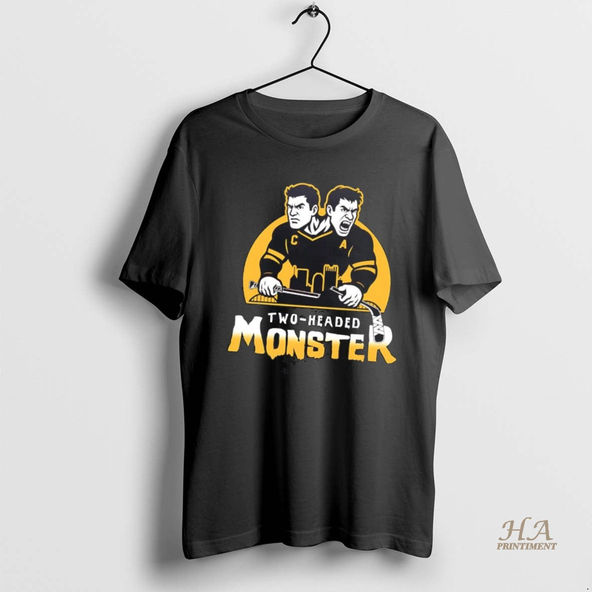 Official Sidney Crosby And Evgeni Malkin Two Headed Monster Penguins Shirt Hoodie Sweatshirt | PurePodTees.com