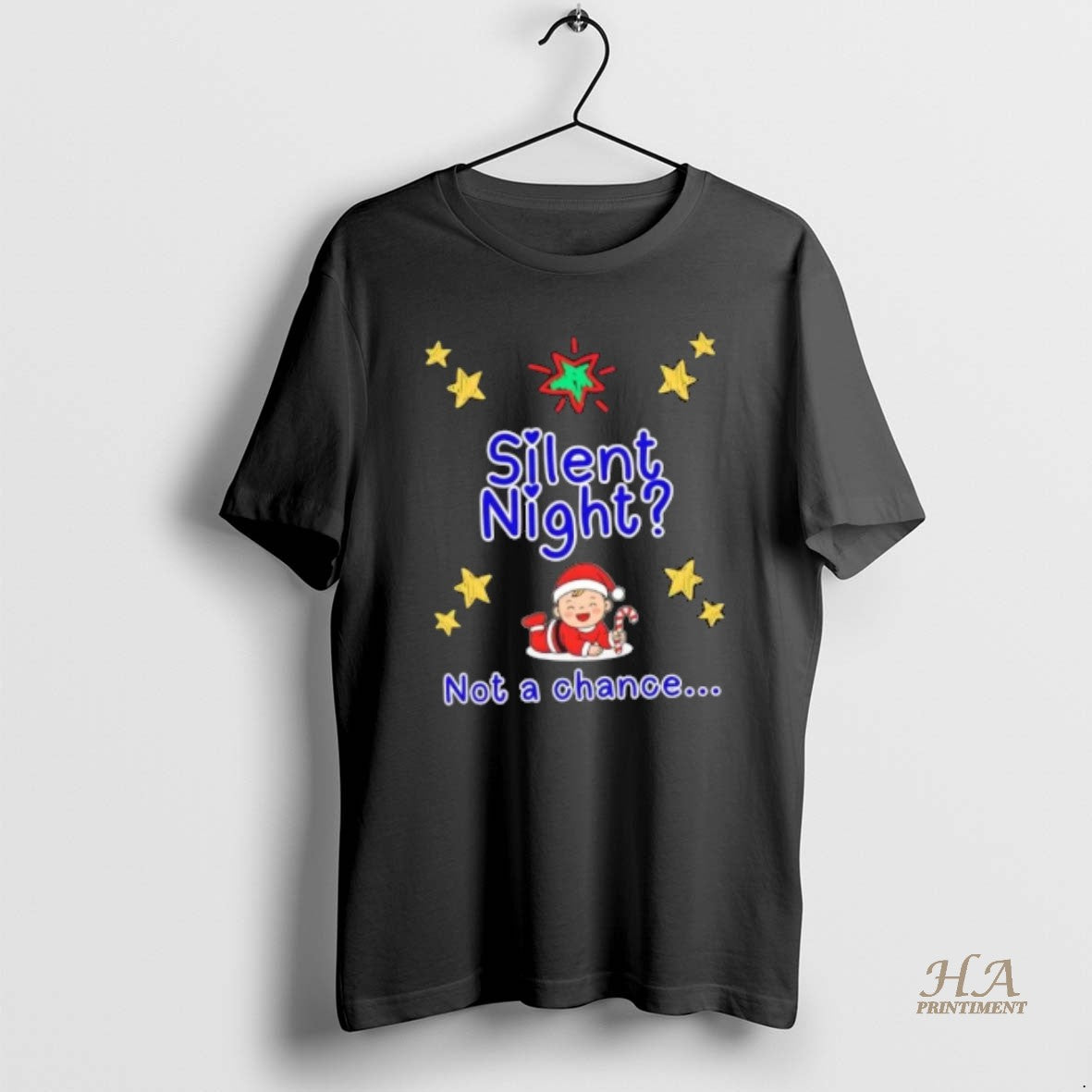 Official Silent Night Not A Chance Christmas Shirt Hoodie Sweatshirt | PurePodTees.com