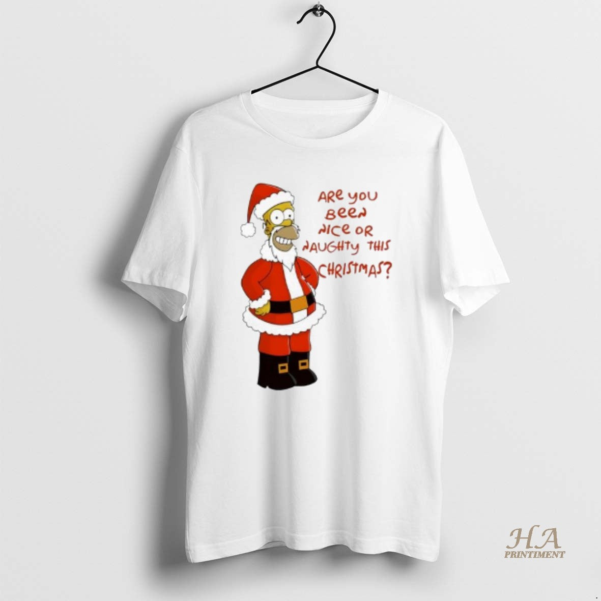 Official Simpsons Are You Been Nice Or Naughty This Christmas Shirt Hoodie Sweatshirt | PurePodTees.com