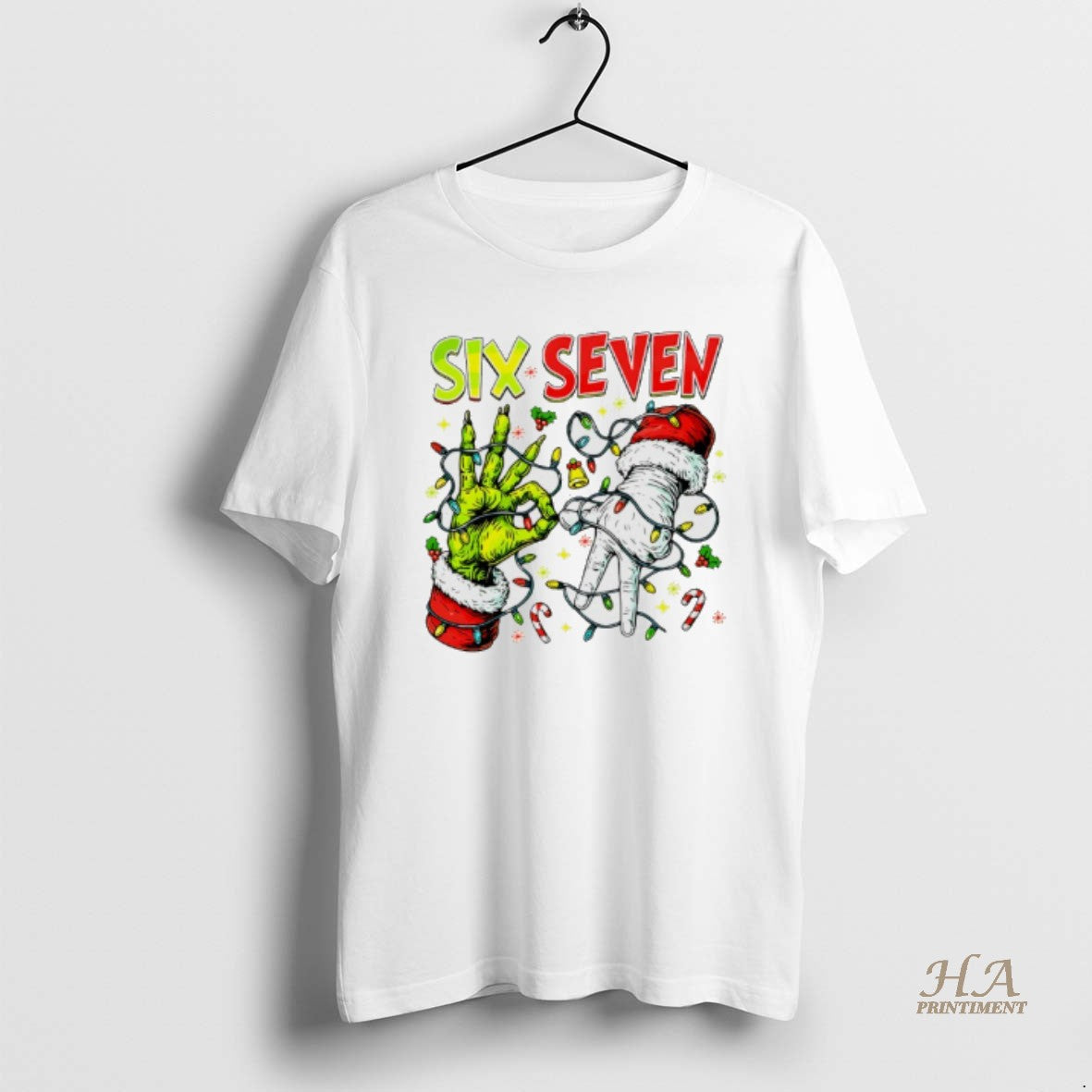 Official Six Seven Grinch Hand Lightning Christmas Shirt Hoodie Sweatshirt | PurePodTees.com